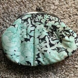 Floral kiss-lock coin purse